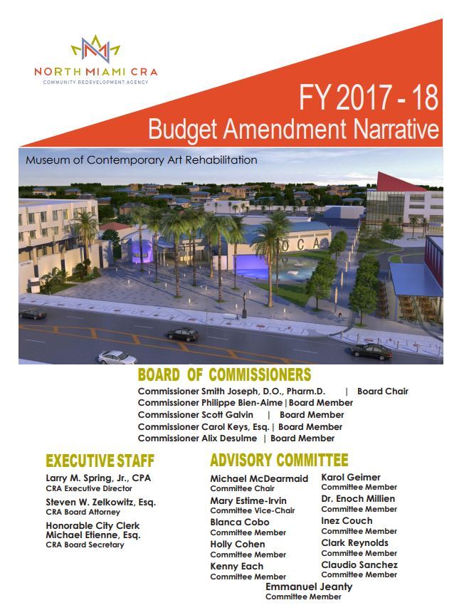 Approved NMCRA Amended FY 17-18 Budget